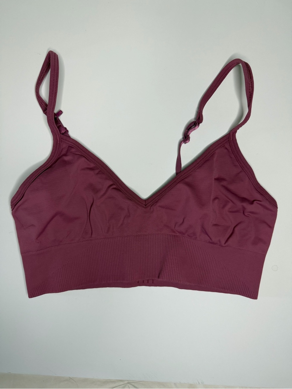 Lululemon Ebb to Street Bra Size 10 Moss Rose Light Support w/o Cup Pads